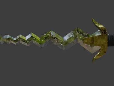 2 Fantasy Dagger Low-poly 3D model