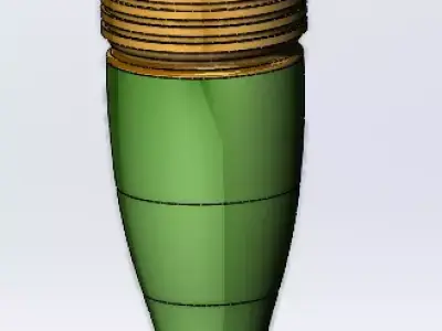 120mm Training Mine Model Free 3D print model