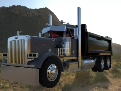 Peterbilt 359 Dump Truck 3D model