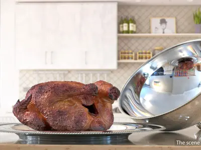  Cloche Cook with Roast Turkey 