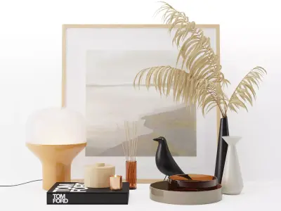 Decorative set 01 3D model