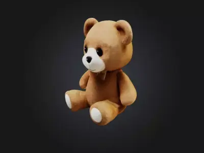 Teddy bear Low-poly 3D model purchase