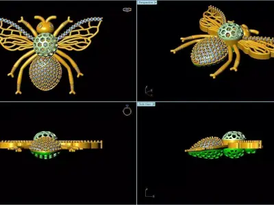 Happy Bee 3D model