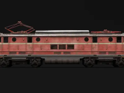 old locomotive train 3D model