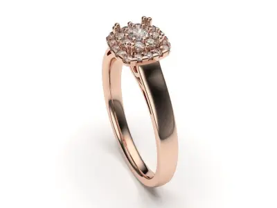 solitaire with ring sizes  8 part S56 3D print model