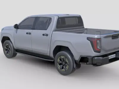 Low Poly Car - Toyota Hilux BEV 2026 Low-poly 3D model