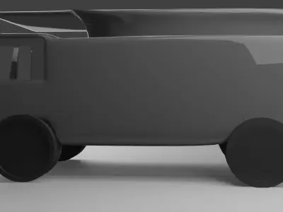 Basic Truck Model  - Games ready Free low-poly 3D model