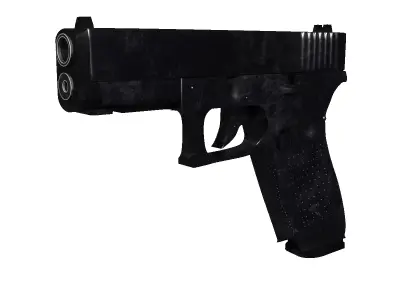  Pistol Gun Glock 17 5fth gen Roblox compatible Low-poly 3D model