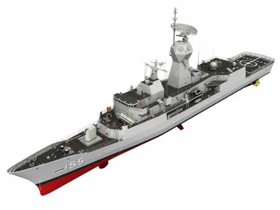 AUSTRALIAN AND NEW ZEALAND MEKO CLASS FRIGATE 3D model