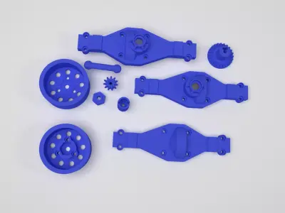 double axle for rc truck 3D print model