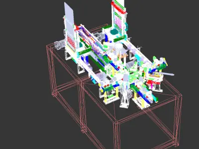 USB automatic assembly machine 3D model