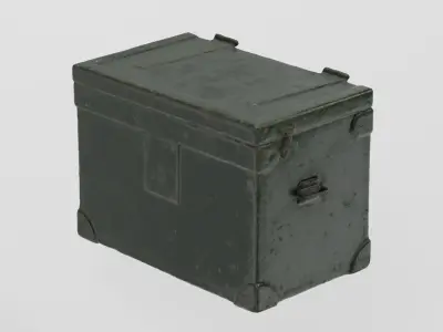 WW2 Military Field Telephone Box  3D scan PBR 4K textures Low-poly 3D model