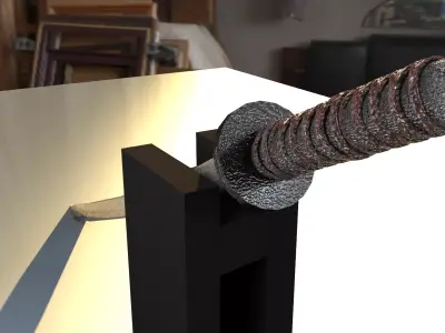 Katan Japanese Sword 3D model