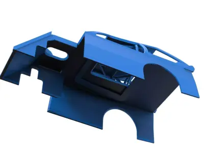 Shell of Mod Lite Race car Version 2 Scale 1 to 25 3D print model
