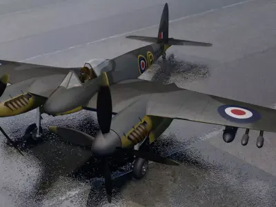 DeHavilland Hornet F Mk-1 3D model