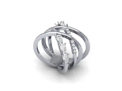 Wedding Ring  3D print model 374