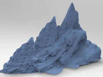 Gothic Cliffs 3 3D model