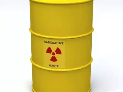 Radioactive 55 Gallon Drum 3D model