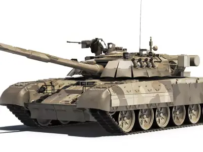 Tank T-80UD 2012 3D model