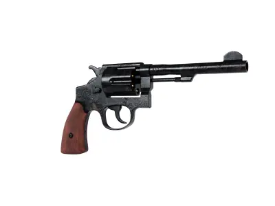 Revolver Gun 3D model 3