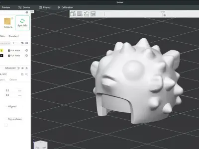 Custom3Dprint Minifigure Accessory - Ninjago Fish Helmets - 007 3D print model