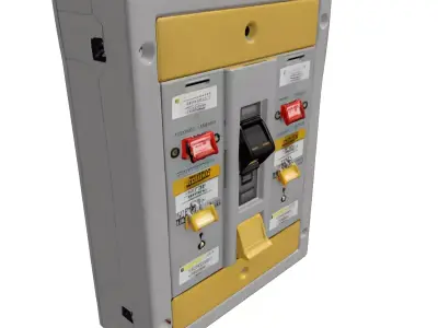 Industrial Electrical Control Panel 3D model