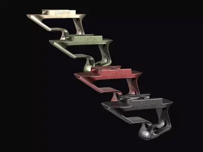 Vertical forward grip Fortis SHIFT  Low-poly 3D model