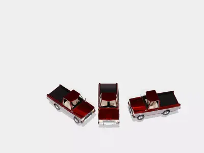 Stylized Modern Vehicle Collection 10 Unique Cars Low-poly 3D model