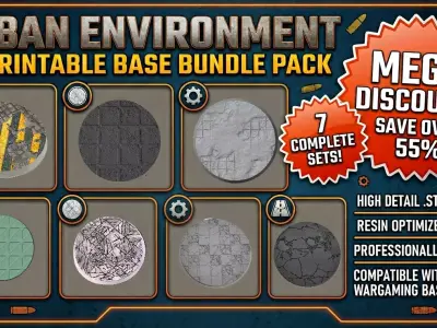Base Bundle - Urban Environment  3D Model Pack