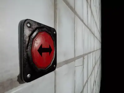 Door button Low-poly 3D model