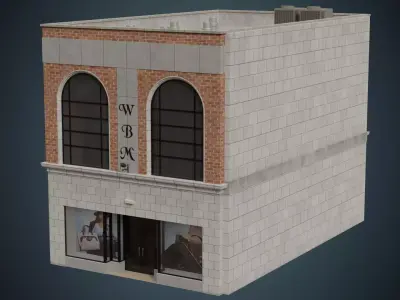 Building 22 Low-poly 3D model