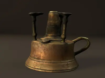 Antique Spirit Burner - Photogrammetry 3D model