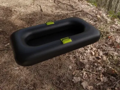 Rubber Dinghy Low-poly 3D model