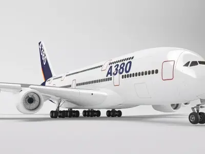 Airbus a380  3D model by SP-Visualisation