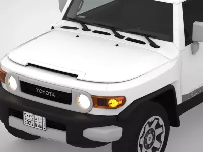 Toyota land cruiser fj 2008 - 2022 Low-poly 3D model