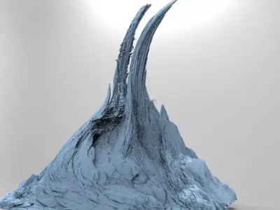 Alien Cliffs Sharp  4 3D model