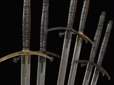 Death Knight Greatsword Low-poly 3D model