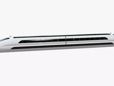 Maglev High Speed Train M1 3D model