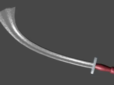 Khora sword with Xyphos handle Low-poly 3D model