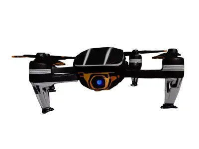 Futuristic Quadrotor Drone 3D model