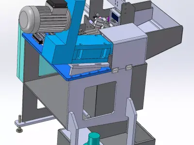 Automatic arc milling machine 3D model
