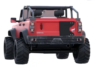 OFF ROAD FORD  Branco 3D model