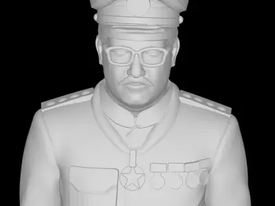 ARMY GENERAL - ARMY MAJOR- ARMY COMMANDER - COMMANDER - POLIC... 3D model