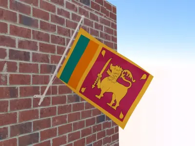 Flag of Sri Lanka 3D model