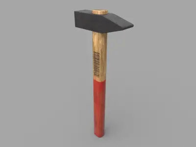 Old Hammer Low-poly 3D model purchase