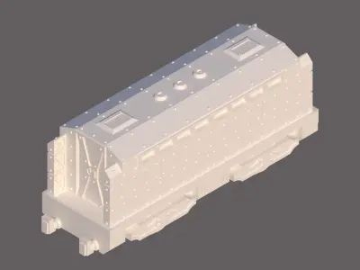 Forge Train 3d Printable model for 28mm Gaming 3D print model
