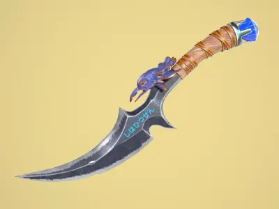Stylized Dagger - Game Asset Low-poly 3D model