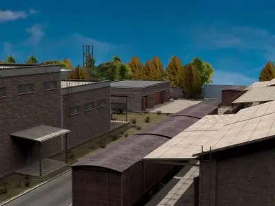 Game level Low-poly 3D model
