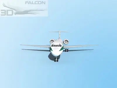 Falcon3D MD-80 Bulgarian Charter 3D model