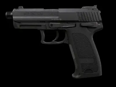 USP game ready Low-poly 3D model